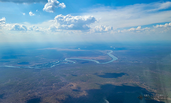 Flying over Zambia