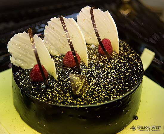 Gold covered pastries