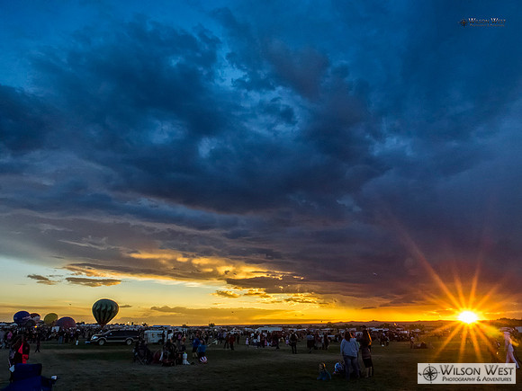 Sunset at Albuquerque Balloon Fiesta