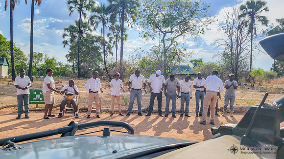 Camp crew welcomes us