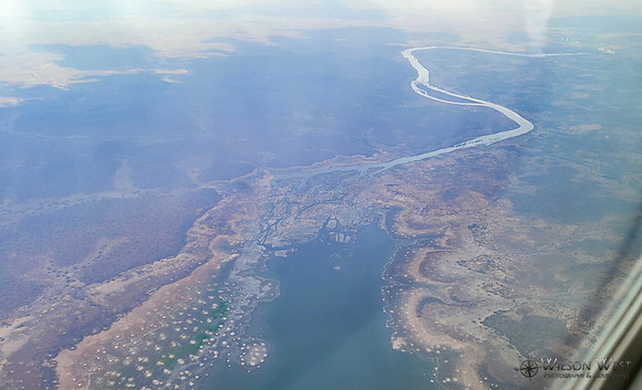 Flying over Zambia