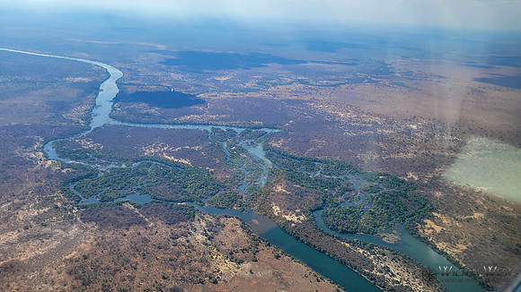 Flying over Zambia