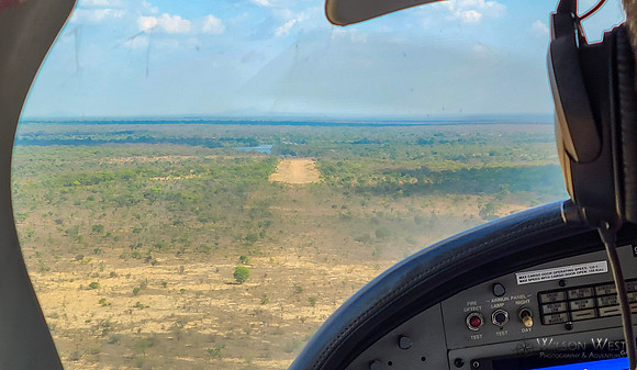 Landing strip at Kafue NP