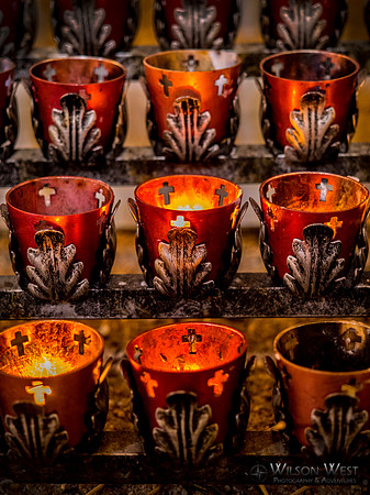 Candles in San Miguel Church