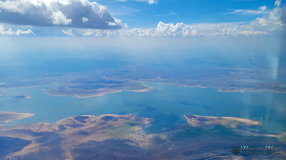 Flying over Zambia