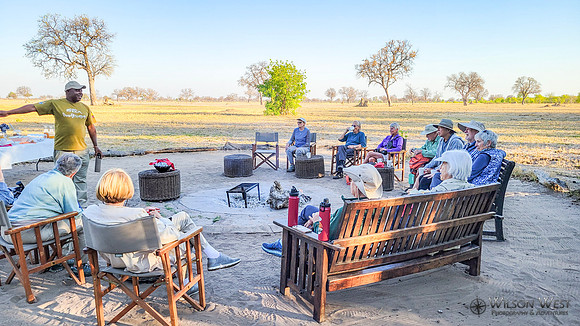 Breakfast around the campfire