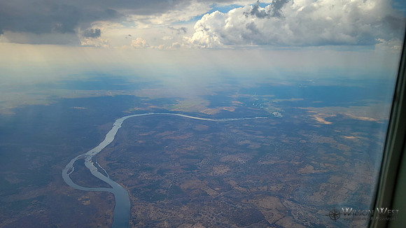 Flying over Zambia