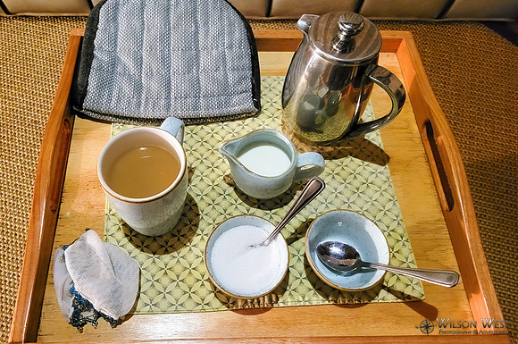 Morning wakeup call coffee